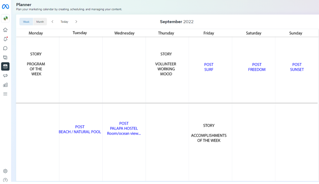 CalendarPOSTS Plan20221151x665