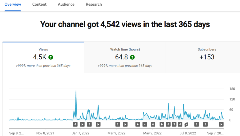 Youtube 1year